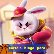 cartela bingo para cha de cozinha imprimir gratis