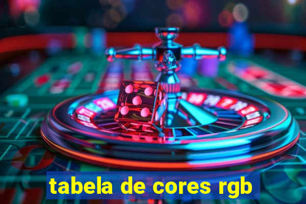 tabela de cores rgb