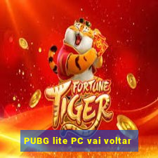 PUBG lite PC vai voltar