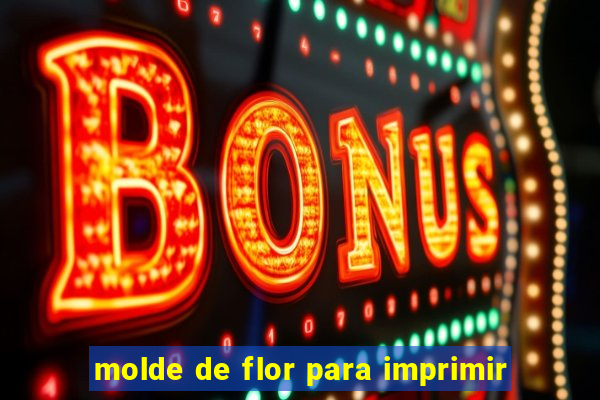 molde de flor para imprimir