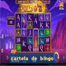 cartela de bingo cha de panela